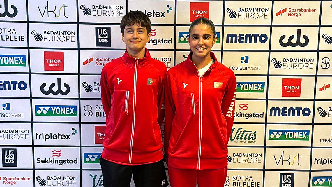 Simão Campos e Leonor Silva estreiam-se no Campeonato da Europa de Sub-15